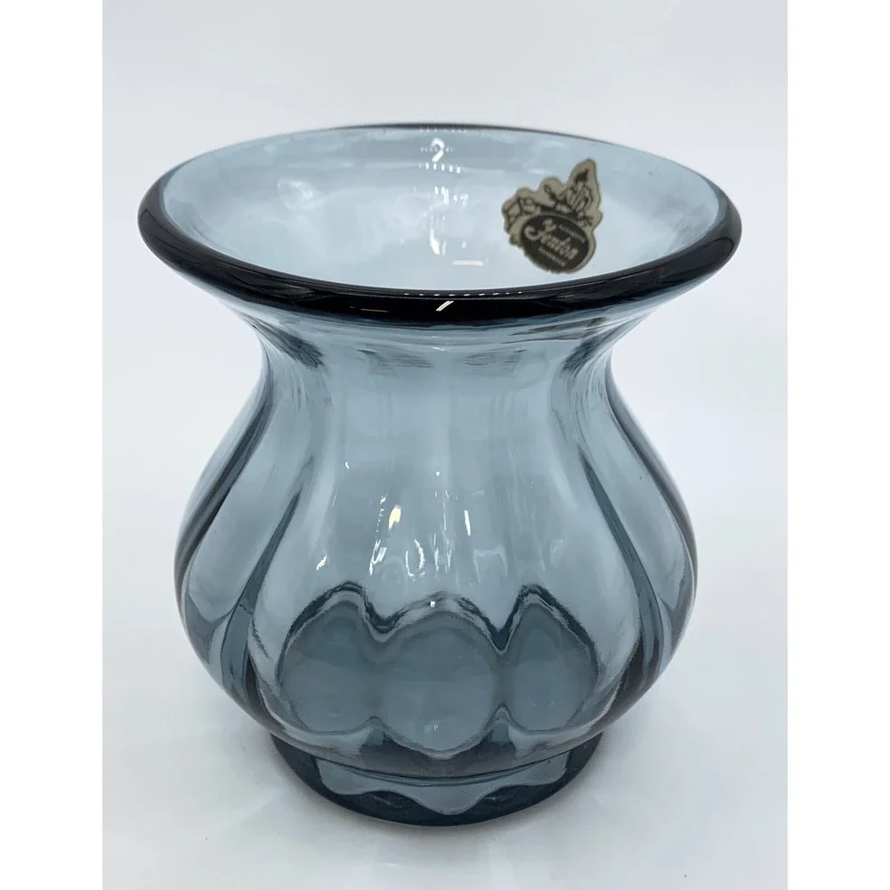 Vintage Fenton Blue Vase, 4
